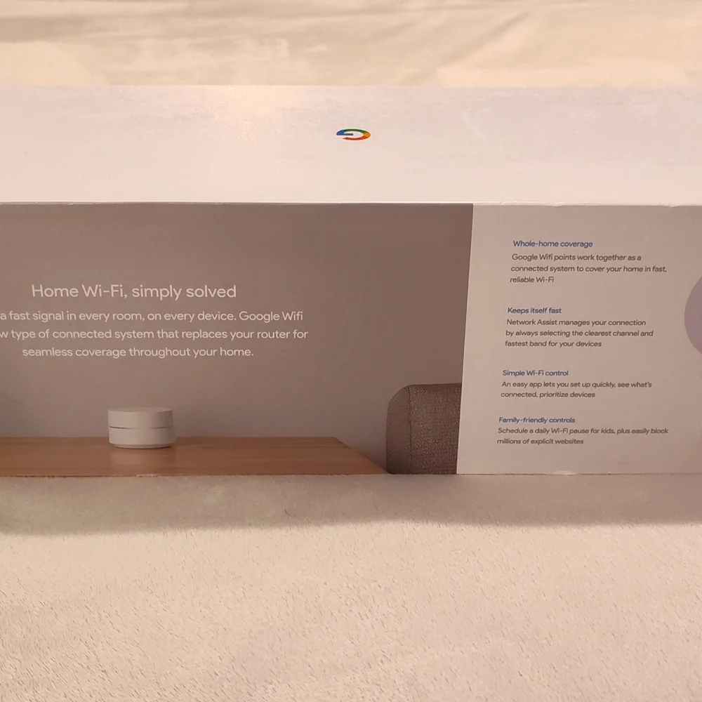 Google Home Wi-Fi System (Opened But Not Used)